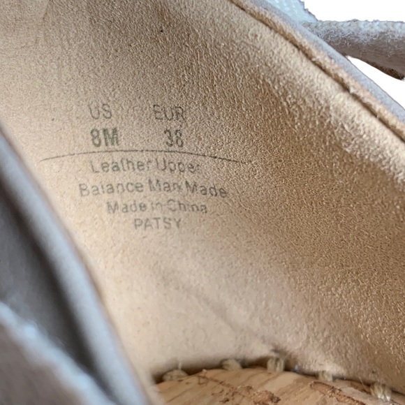 Sam Edelman Patsy Wedge Espadrilles in Gray / Taupe Suede W/ Ankle Ties - Size 8 - Picture 8 of 9